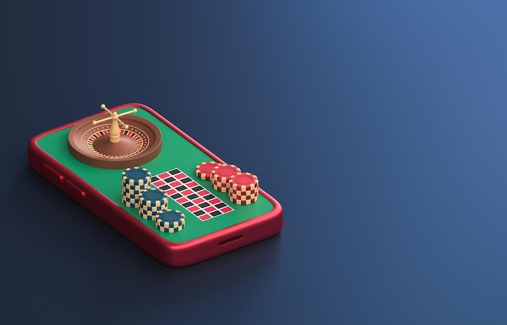 Ilustrasi perangkat smartphone yang kompatibel dengan platform hiburan qqmaster